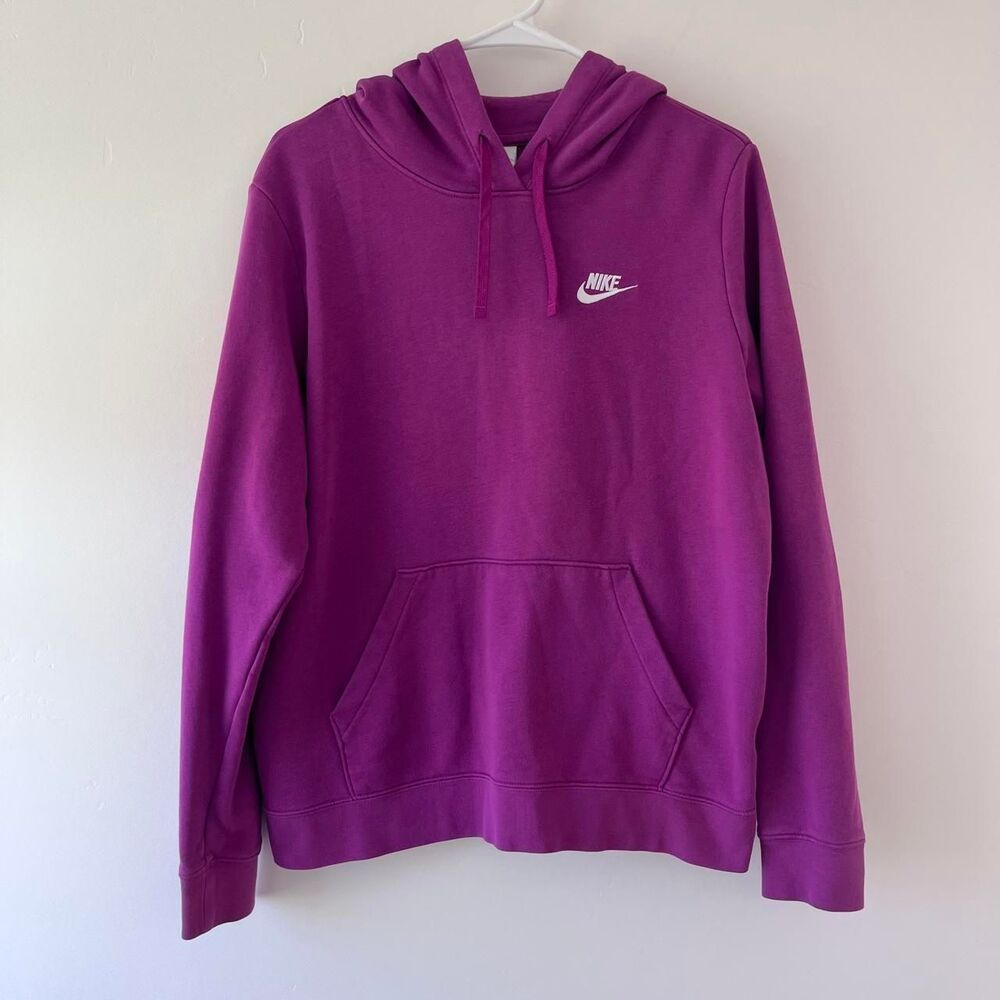 Nike Women's Purple and Pink Hoodie